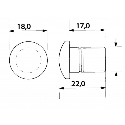 LUCE CORTESIA BLU 10/30V BINDING UNION